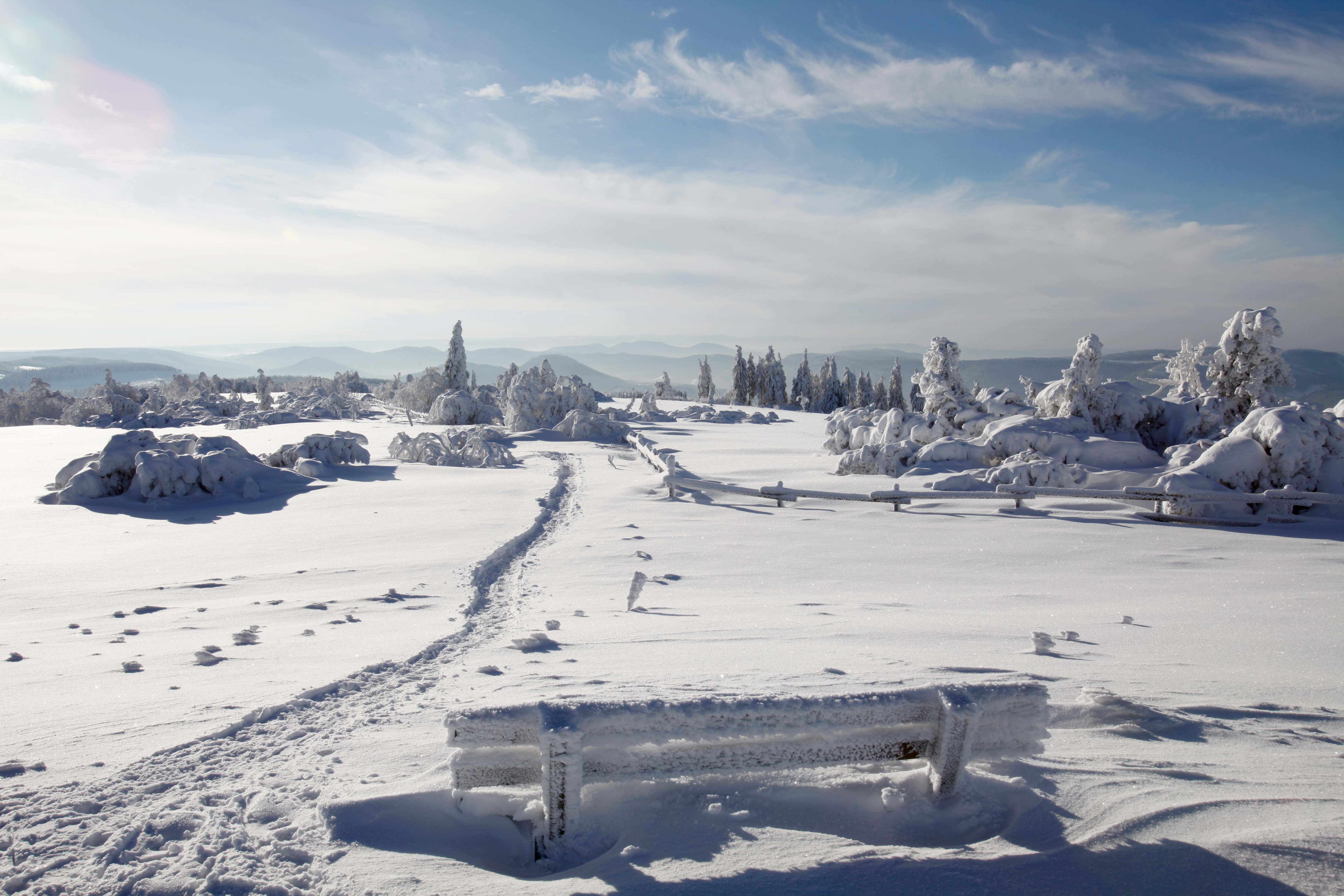 Winterlandschaft in Baiersbronn im Schwarzwald
